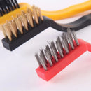 LimpaKit - Kit 3 Escovas Multiuso Aço, Latão e Nylon