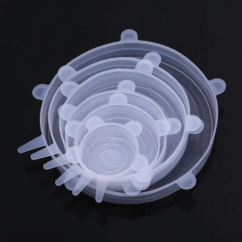 Jogo de 6 Tampas de Vedação em Silicone