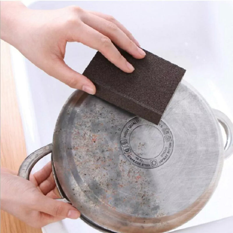 KIT 2 Esponjas Titan - Panelas Inox, Forno, Remove Ferrugem