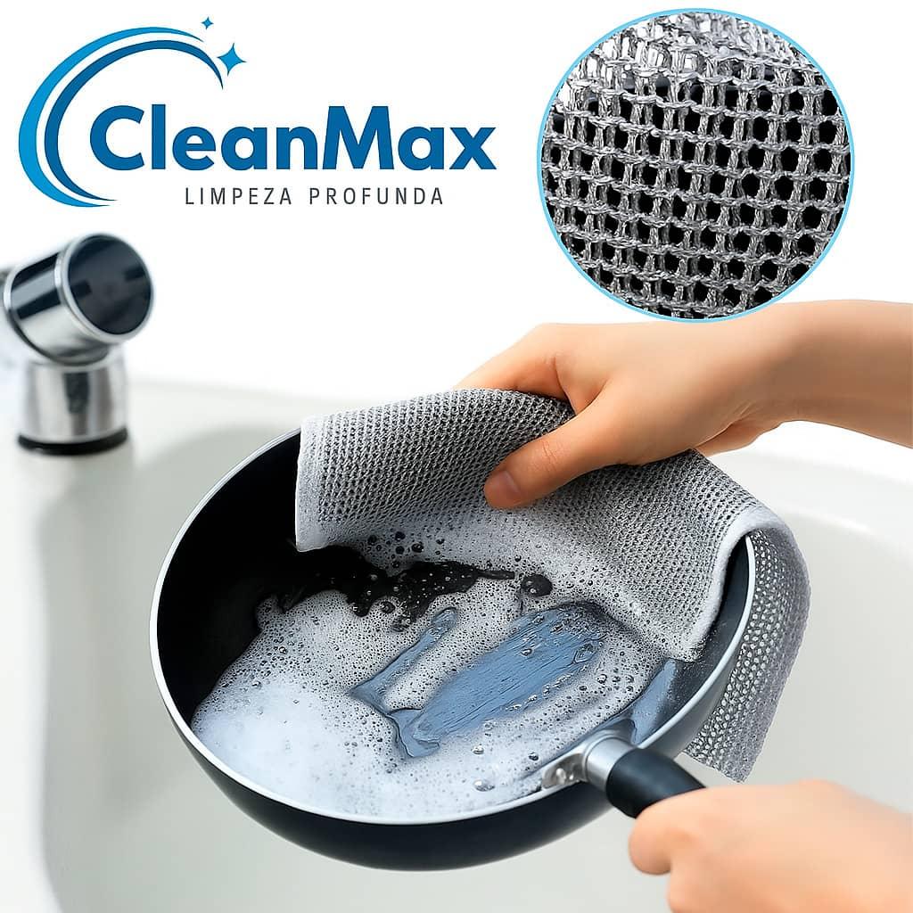 CleanMax - Kit de 6/12/18 Panos de Aço Inox