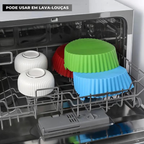 Kit 5 Formas de Silicone Air Fryer e Microondas
