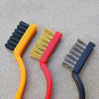 LimpaKit - Kit 3 Escovas Multiuso Aço, Latão e Nylon