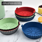 Kit 5 Formas de Silicone Air Fryer e Microondas
