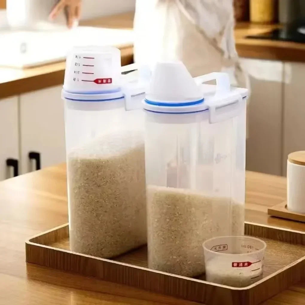 Potes Herméticos Com Medidor Integrado Para Alimentos e Condimentos