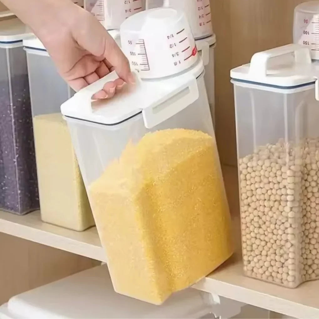 Potes Herméticos Com Medidor Integrado Para Alimentos e Condimentos