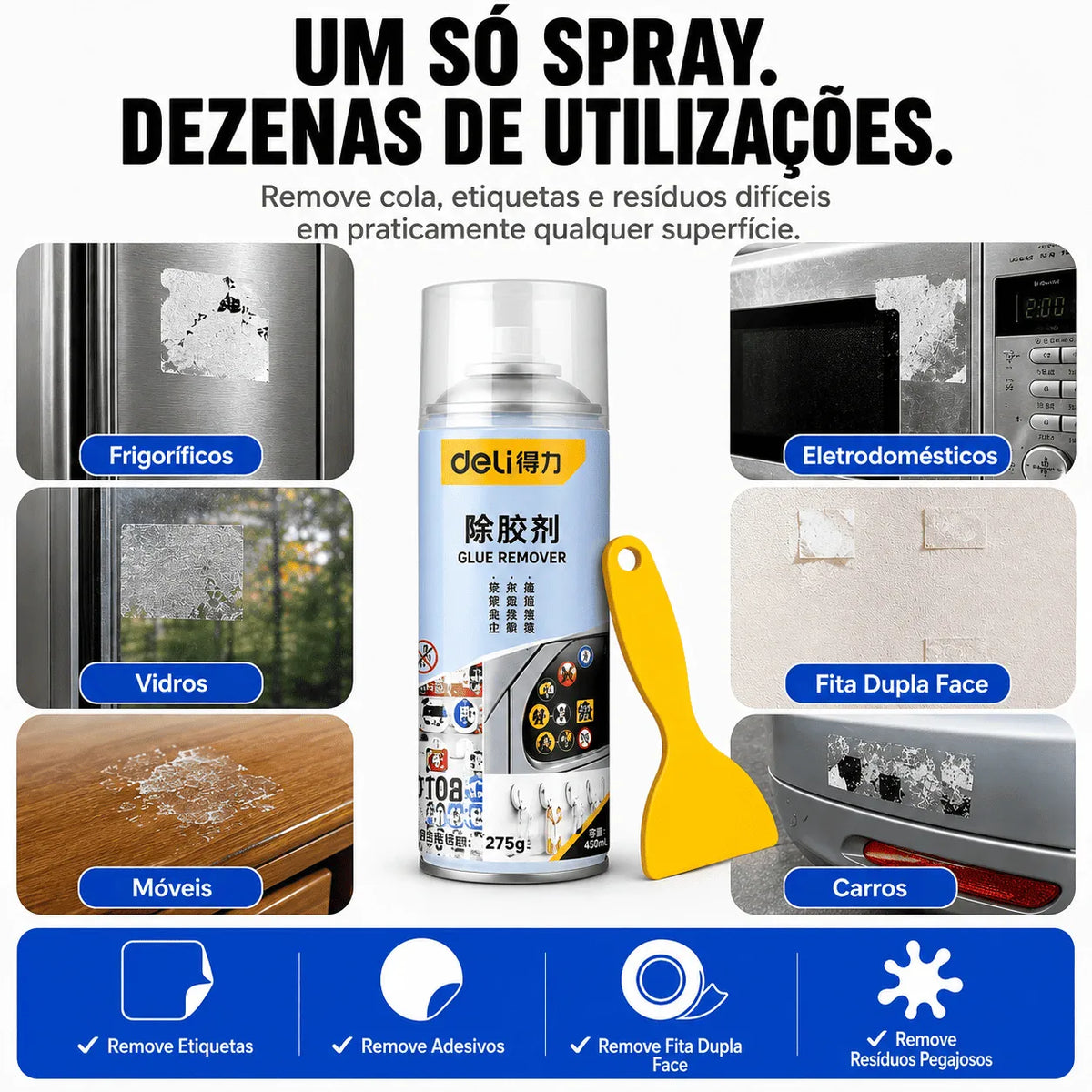 Spray remove cola