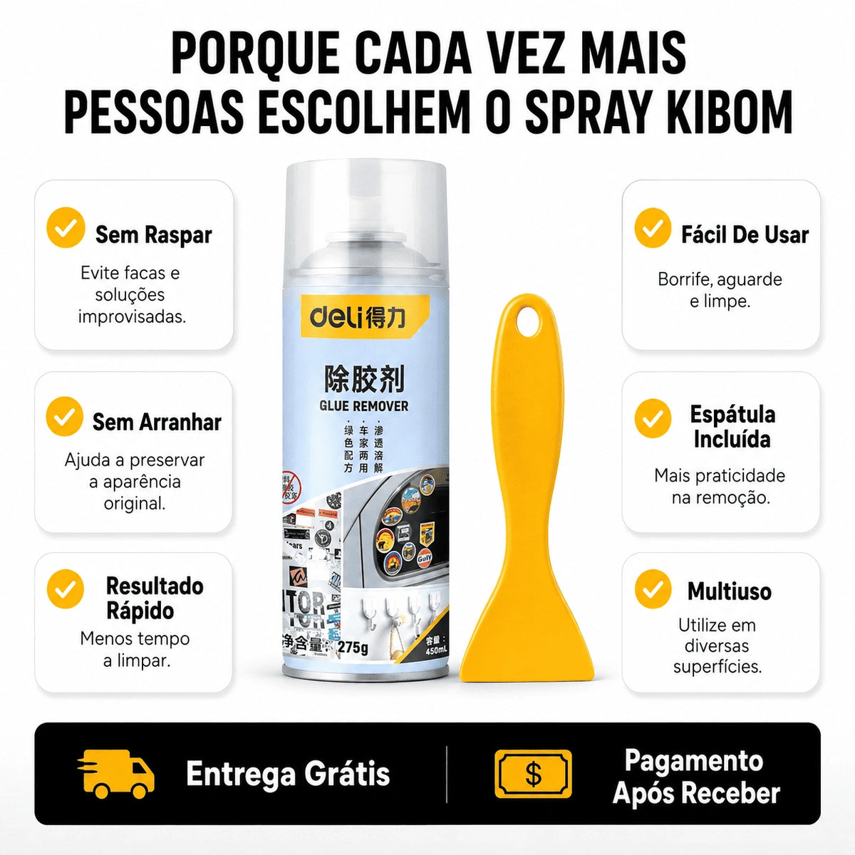 Spray remove cola