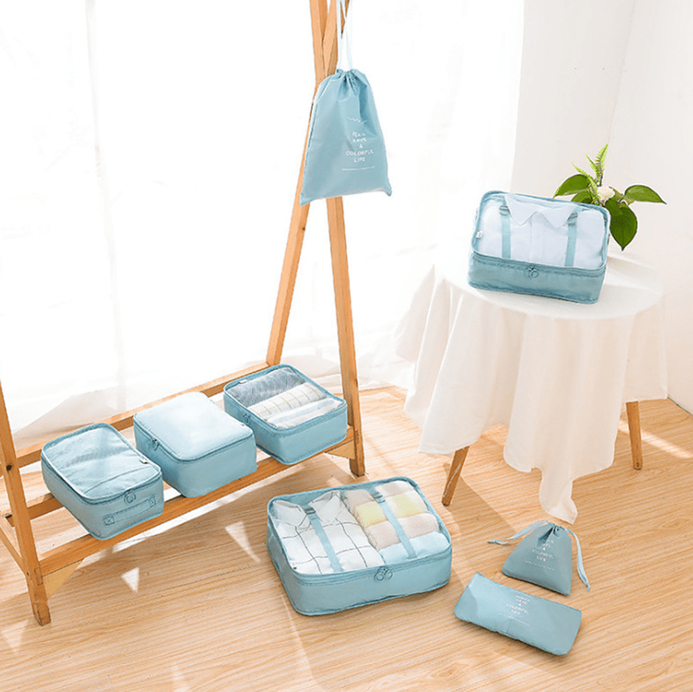 PackPro™ – Kit 7 Bolsas Organizadoras de Mala | Impermeável · Leve 3× Mais