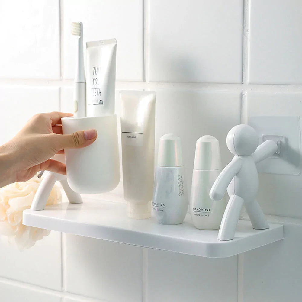 Prateleira FixaFácil: Suporte Adesivo Inteligente para Cozinha, Banheiro e Quarto