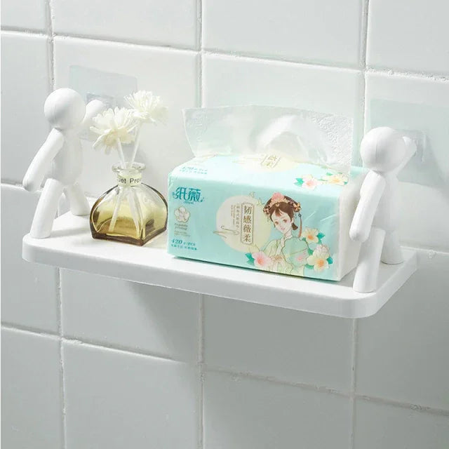Prateleira FixaFácil: Suporte Adesivo Inteligente para Cozinha, Banheiro e Quarto