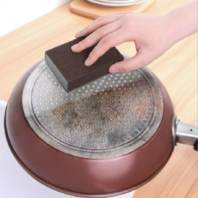 KIT 2 Esponjas Titan - Panelas Inox, Forno, Remove Ferrugem