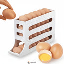 Organizador Porta-Ovos com Rolagem Automática