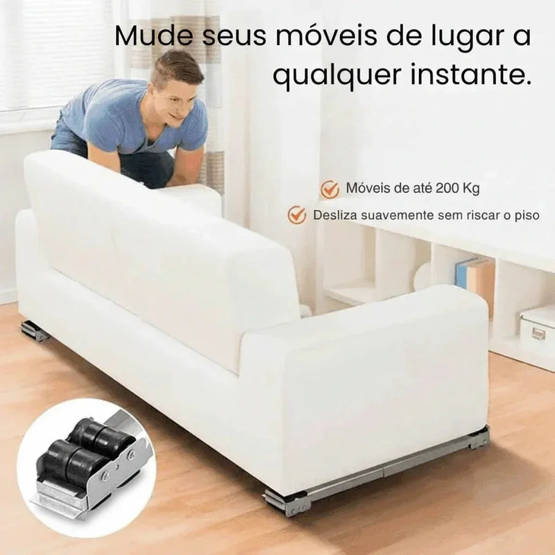 Suporte Para Pesos Com Rodinhas Ajustáveis