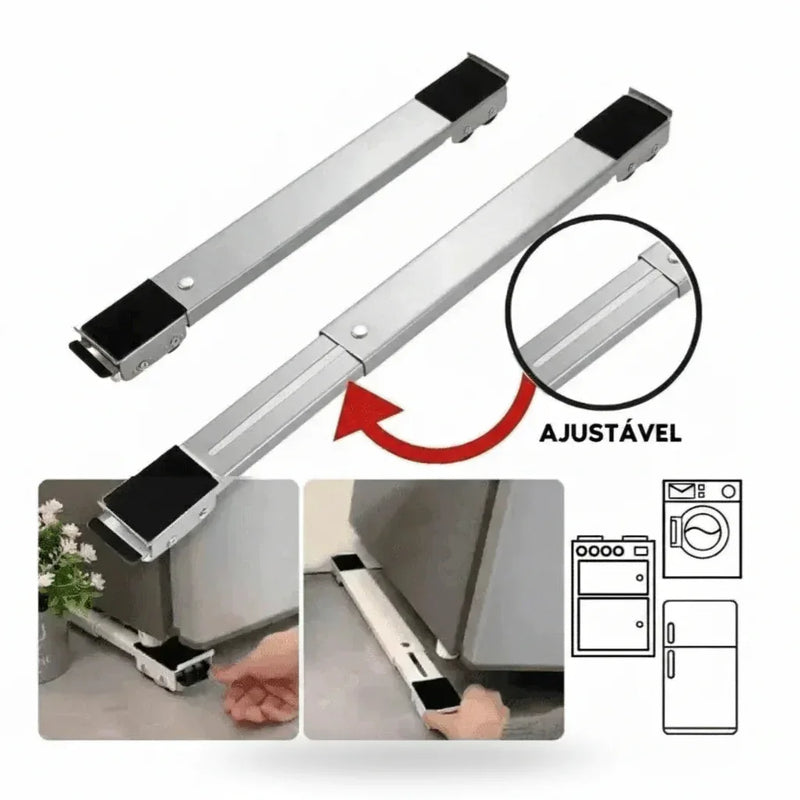 Suporte Para Pesos Com Rodinhas Ajustáveis