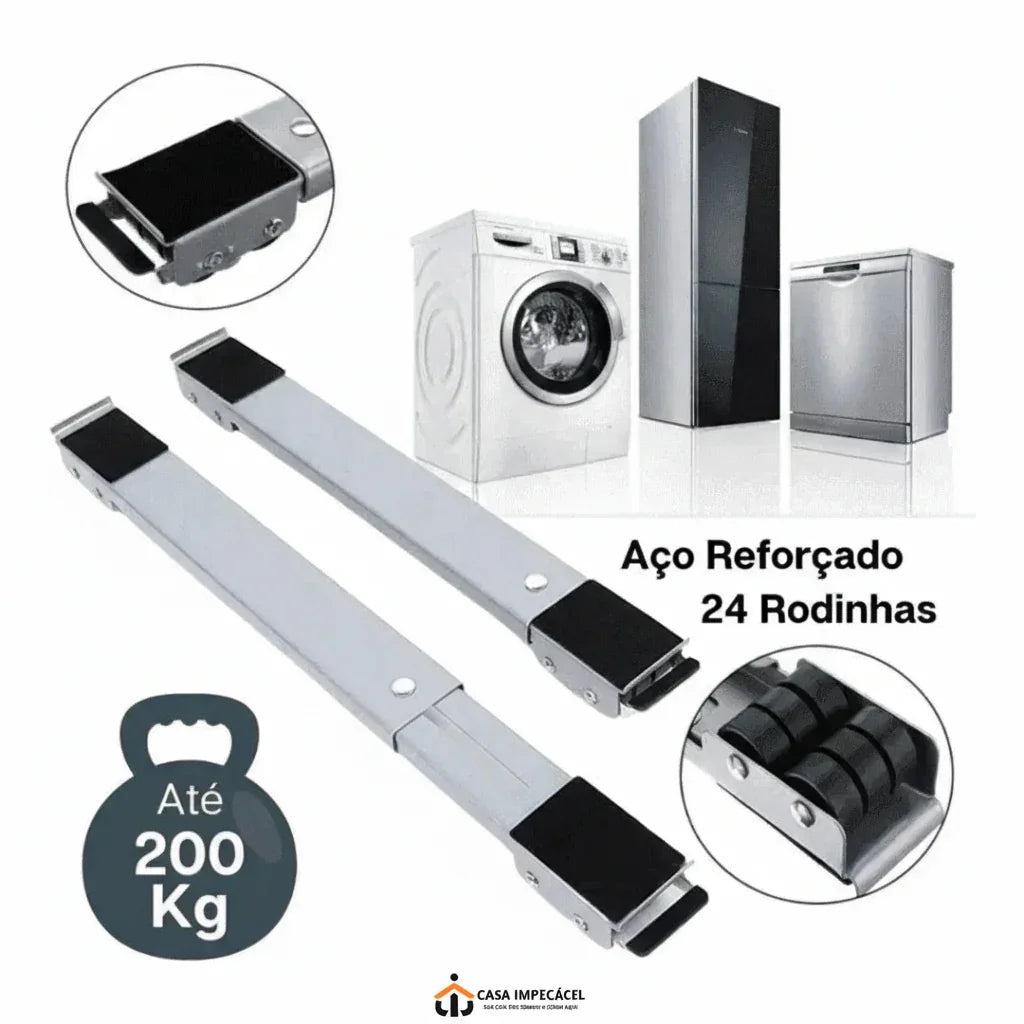 Suporte Para Pesos Com Rodinhas Ajustáveis