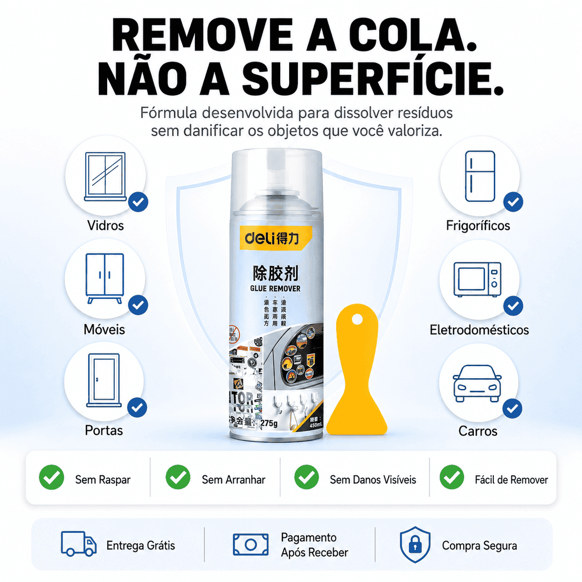 Spray remove cola