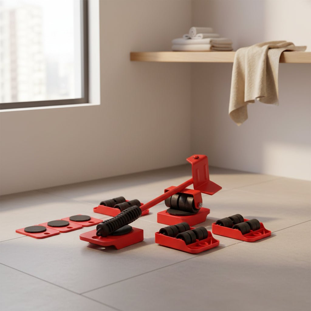 Kit Movedor de Móveis 5 Peças — Mova Móveis Com Mais Facilidade