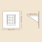 Suporte Pro Invisível: Kit 6 Unidades (Fixação Sem Furos)