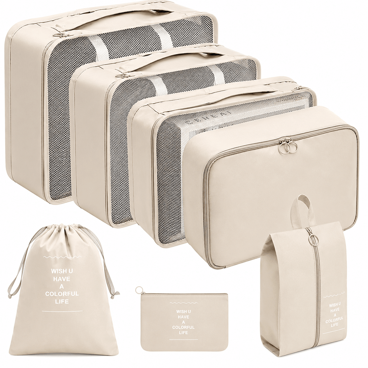 PackPro™ – Kit 7 Bolsas Organizadoras de Mala | Impermeável · Leve 3× Mais