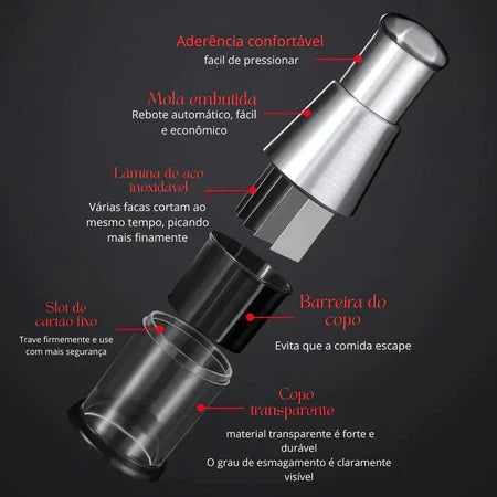 Inoxcut – Espremedor De Alho Manual Rápido e Sem Bagunça